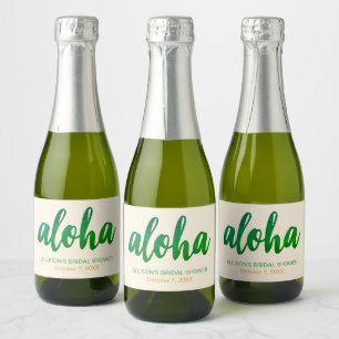 Bearbeitbare Aloha Tropicale Hochzeitsdusche Mini