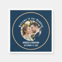 Bearbeitbare Art Deco-Hochzeitseinladung mit Foto