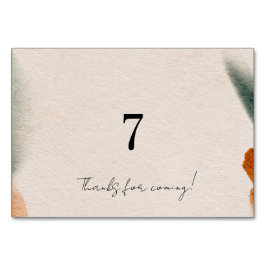 Bearbeitbare Babyshower-Tischnummern | Minimalisti Tischnummer