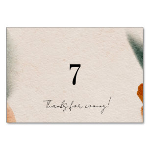 Bearbeitbare Babyshower-Tischnummern   Minimalisti Tischnummer