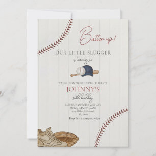 Bearbeitbare Baseball-Geburtstagseinladung Einladung