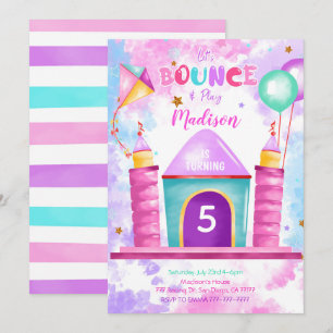 Bearbeitbare Bounce-Einladung Einladung