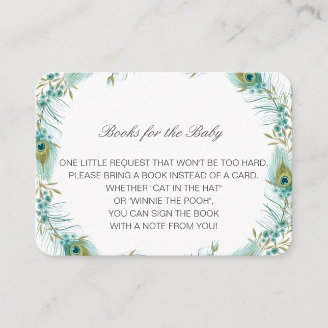 Bearbeitbare Bücher für die Beipackkarte des Babys Begleitkarte (Vorderseite)