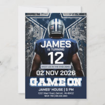 Bearbeitbare Dallas Football-Ticket-Geburtstags-Ei