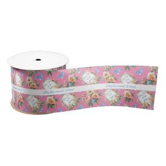 Bearbeitbare Dia de las Madres-Schleife Satinband