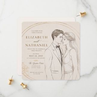 Bearbeitbare druckbare Hochzeitskarte Save The Date