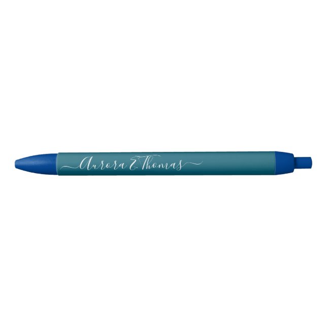 Bearbeitbare Farb-Calligrafie-Schrift Name Stift (Vorderseite)
