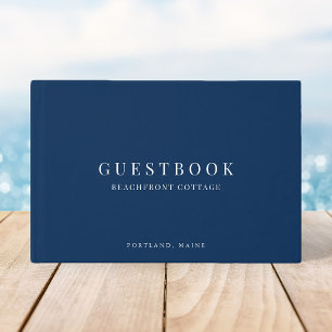 Bearbeitbare Farbe Moderne klassische Ferienhausve Gästebuch