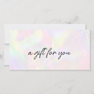 Bearbeitbare Faux-Holografische Elegante Geschenk-