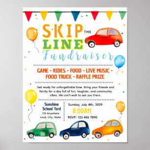 Bearbeitbare Fundraising-Flugblatt-Vorlage ohne Wa Poster