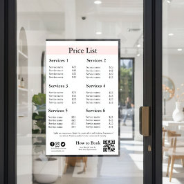 Bearbeitbare Geschäftspreisliste Vorlage | Spa, Na Poster