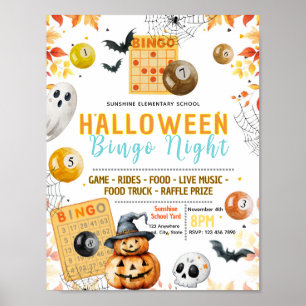 Bearbeitbare Halloween-Bingo-Flugblatt Poster