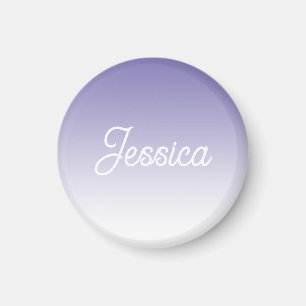 (Bearbeitbare) Hellviolette Ombre-Farbe & Ihr Text Magnet