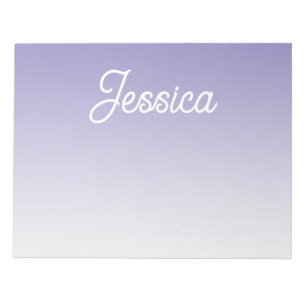 (Bearbeitbare) Hellviolette Ombre-Farbe & Ihr Text Notizblock