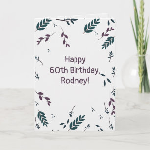 Bearbeitbare Herbstblätter Karte