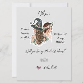 Bearbeitbare Hexachy-Brautparty-Vorschlagskarte