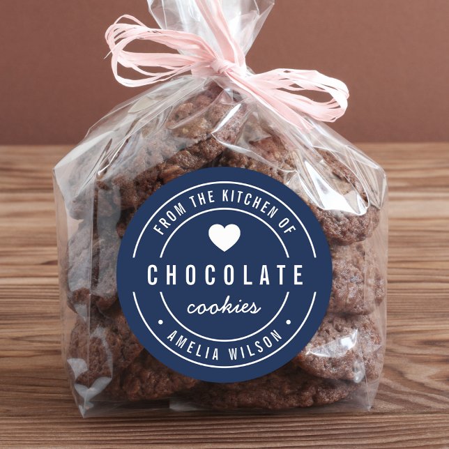 Bearbeitbare Hintergrundfarbe aus der Küche von Runder Aufkleber (Von Creator hochgeladen)