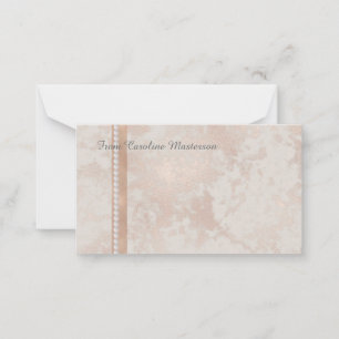 Bearbeitbare Imitate Rose Gold 10" X 6" Mitteilungskarte