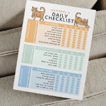 Bearbeitbare Kids-Checkliste für die tägliche Task Notizblock<br><div class="desc">Eine editierbare niedliche tägliche Checkliste für Kinderbetreuung! Diese bezaubernde und praktische Checkliste enthält eine farbenfrohe Vorlage mit zwei niedlichen Ingwerkatzen, um Ihrem kleinen Unternehmen behalten, wenn es um die tägliche Arbeit geht. Mit drei bequemen Abschnitten - Vormittag, Nachmittag und Nachmittag - hilft diese Checkliste Ihrem Kind, den ganzen Tag über...</div>