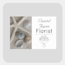 Bearbeitbare Küstenflorist-Branding-Logo-Vorlage