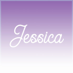 (Bearbeitbare) lila Ombre-Farbe & Ihr Text Aufkleber