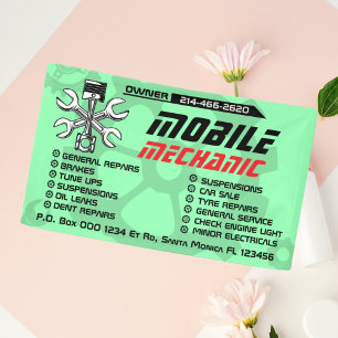 Bearbeitbare Mobile Mechaniker Autoreparatur indiv Banner
