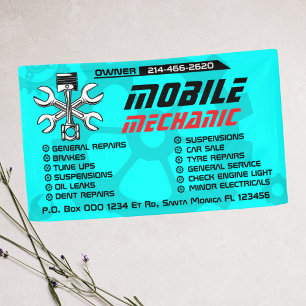 Bearbeitbare Mobile Mechaniker Autoreparatur indiv Banner