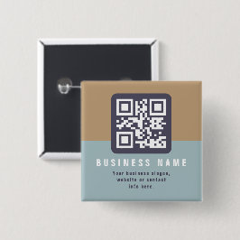 Bearbeitbare moderne QR-Code-Vorlage | Gedämpfte F Button