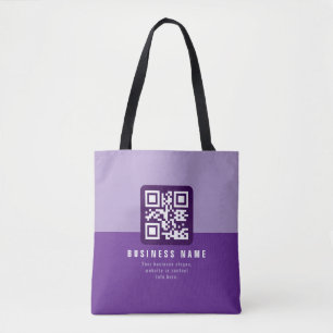 Bearbeitbare moderne QR-Code-Vorlage Lila-Töne