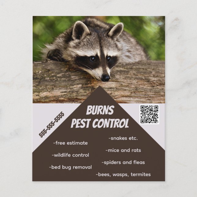 Bearbeitbare Pest-Kontrolle Flyer (Vorne)