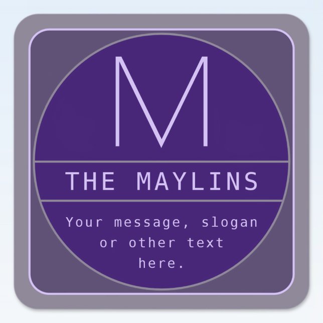 Bearbeitbare, Retro-moderne Designvorlage | Äpfel Quadratischer Aufkleber (Von Creator hochgeladen)