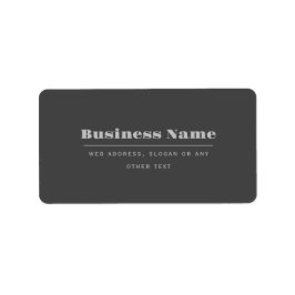Bearbeitbare, Retro-moderne Textvorlage | Dunkelgr Adressaufkleber