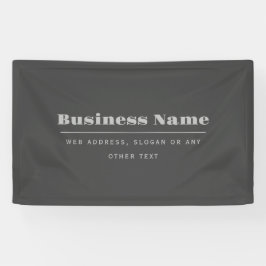 Bearbeitbare, Retro-moderne Textvorlage | Dunkelgr Banner