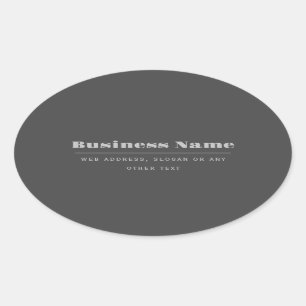 Bearbeitbare, Retro-moderne Textvorlage   Dunkelgr Ovaler Aufkleber