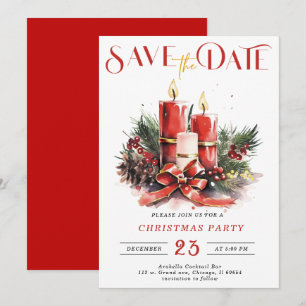 Bearbeitbare Save The Date Vorlagen Weihnachtsfeie