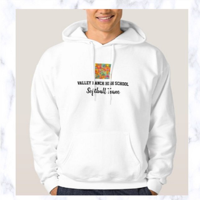 Bearbeitbare Schule oder Unternehmensteam Hoodie (Von Creator hochgeladen)