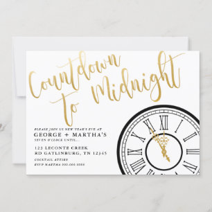 Bearbeitbare Silvesterparty-Einladung Einladung