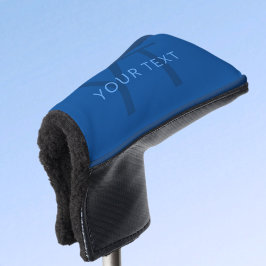 Bearbeitbare Textvorlage für monogrammierten Namen Golf Headcover