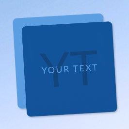 Bearbeitbare Textvorlage für monogrammierten Namen Mitteilungskarte