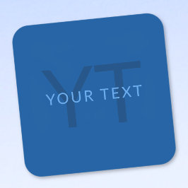 Bearbeitbare Textvorlage für monogrammierten Namen Quadratischer Aufkleber