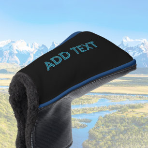 Bearbeitbare, umrandete Beschriftung mit Schlagsch Golf Headcover