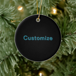 Bearbeitbare, umrandete Schrift mit Schlagschatten Keramik Ornament