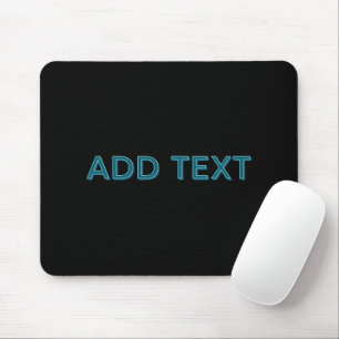 Bearbeitbare, umrandete Schrift mit Schlagschatten Mousepad