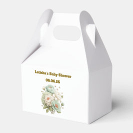Bearbeitbare Vintage neutrale Geschenkbox für Baby Geschenkschachtel