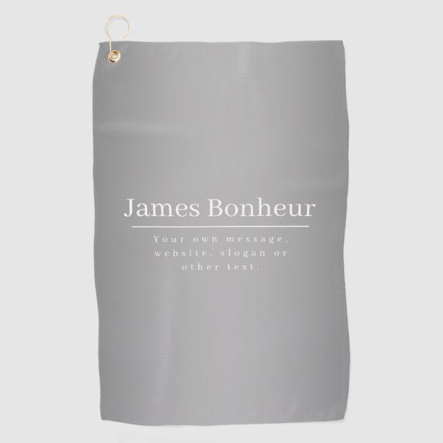 Bearbeitbare Werbevorlage für Unternehmen etc. Golfhandtuch (Vorderseite)