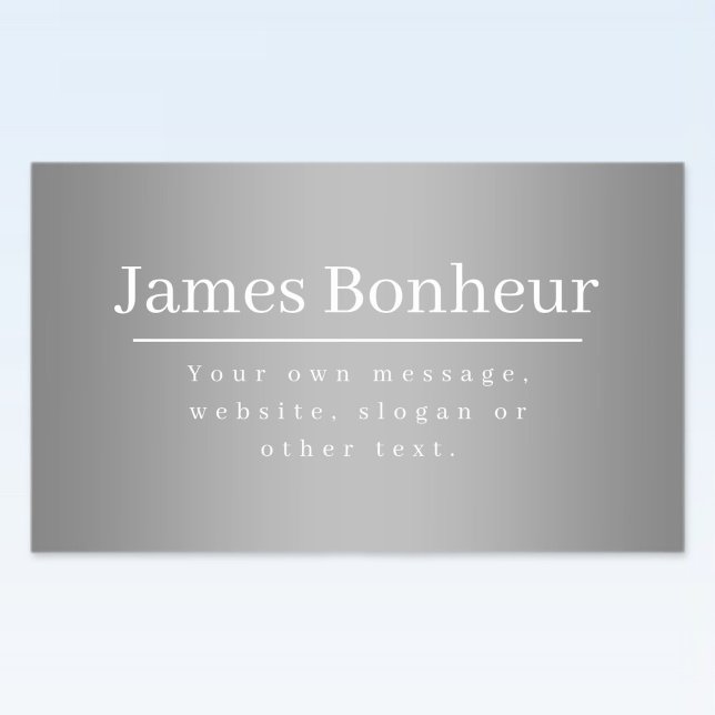 Bearbeitbare Werbevorlage für Unternehmen etc. Rechteckiger Aufkleber (Von Creator hochgeladen)