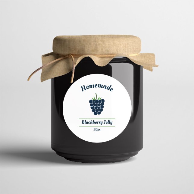 Bearbeitbarer BlackBerry Jelly Label-Aufkleber Runder Aufkleber (Blackberry Jelly Label Sticker)