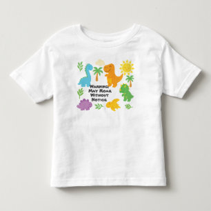 Bearbeitbarer Buntstiftstil – Dino-Megagebrüll Kleinkind T-shirt