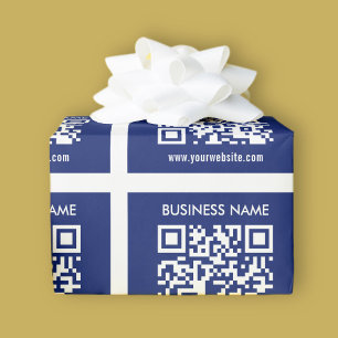 Bearbeitbarer (direkt generierter) QR-Code Marin Geschenkpapier