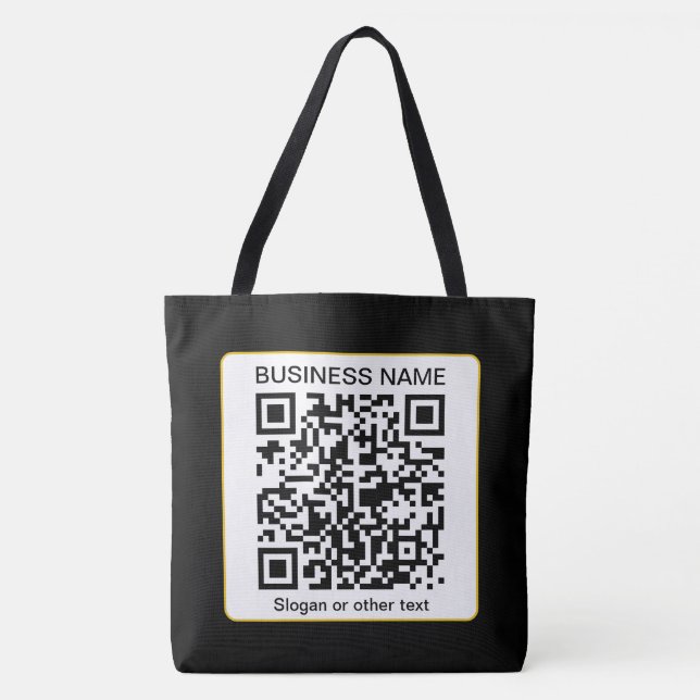 Bearbeitbarer QR-Code für Scanner + Ihr Firmenname (Vorderseite)
